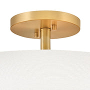 Hinkley 47573 Halle 4-lt 20" LED Semi-Flush Mount - Lacquered Brass