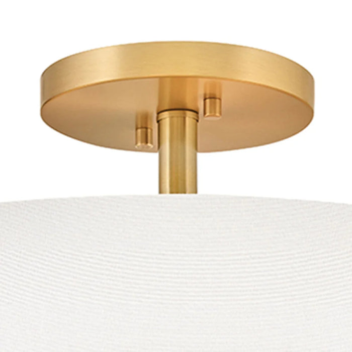 Hinkley 47573 Halle 4-lt 20" LED Semi-Flush Mount - Lacquered Brass