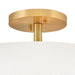 Hinkley 47573 Halle 4-lt 20" LED Semi-Flush Mount - Lacquered Brass