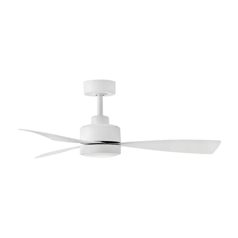 Hinkley 905744 Iver 44" Outdoor Smart Ceiling Fan with LED Light Kit - Matte White