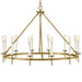 Hinkley 47476 Copley 12-lt 36" LED Chandelier - Lacquered Brass
