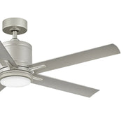Hinkley 907052 Vail 52" Indoor/Outdoor Smart Ceiling Fan with LED Light Kit - Brushed Nickel