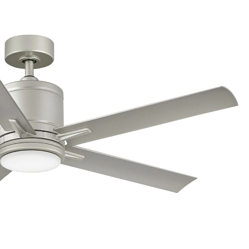Hinkley 907052 Vail 52" Indoor/Outdoor Smart Ceiling Fan with LED Light Kit - Brushed Nickel