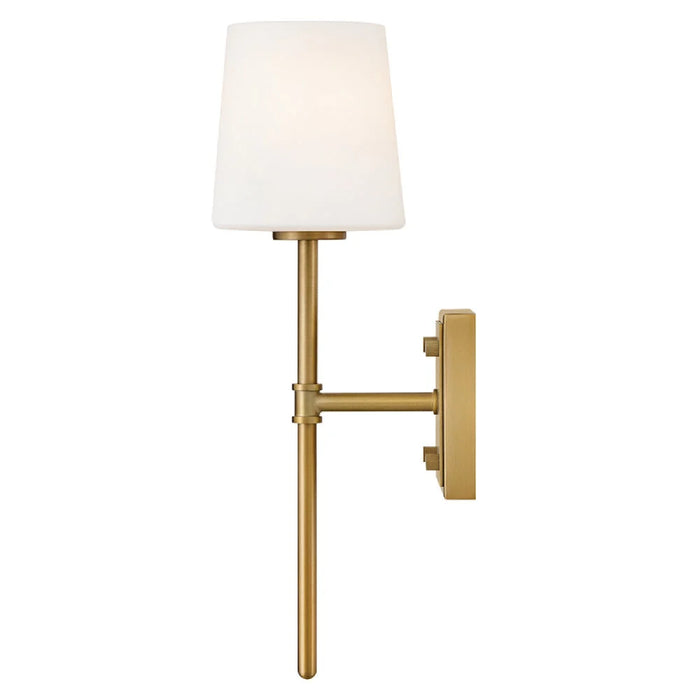 Hinkley 46950 Saunders 1-lt 16" Tall LED Wall Sconce - Lacquered Brass