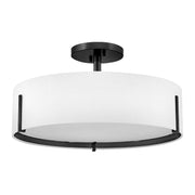 Hinkley 47573 Halle 4-lt 20" LED Semi-Flush Mount - Black