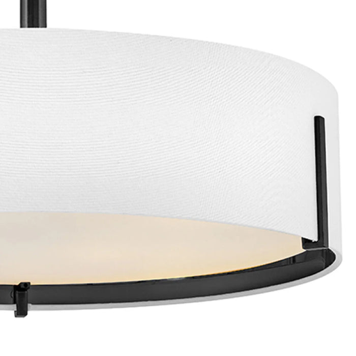 Hinkley 47573 Halle 4-lt 20" LED Semi-Flush Mount - Black