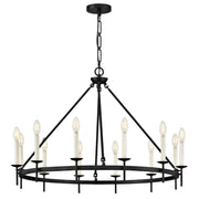 Hinkley 47476 Copley 12-lt 36" LED Chandelier - Black