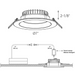 Dals DCP-DDP6 Etch Pro 6" Smart Regressed Recessed Light, RGB+CCT