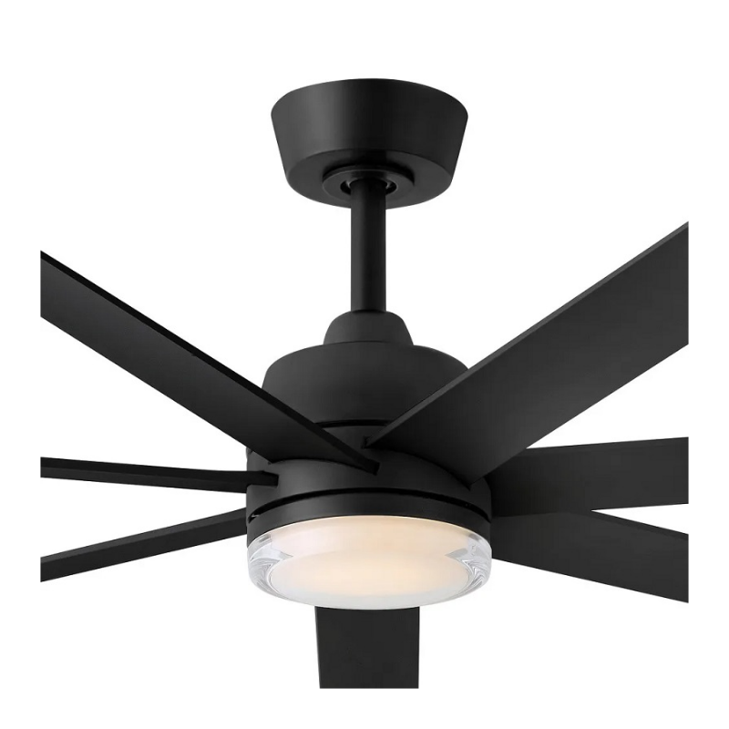 Hinkley 910656 Current 56" Smart Ceiling Fan with LED Light Kit - Matte Black