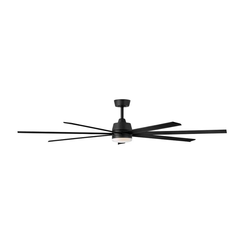 Hinkley 910672 Current 72" Smart Ceiling Fan with LED Light Kit - Matte Black