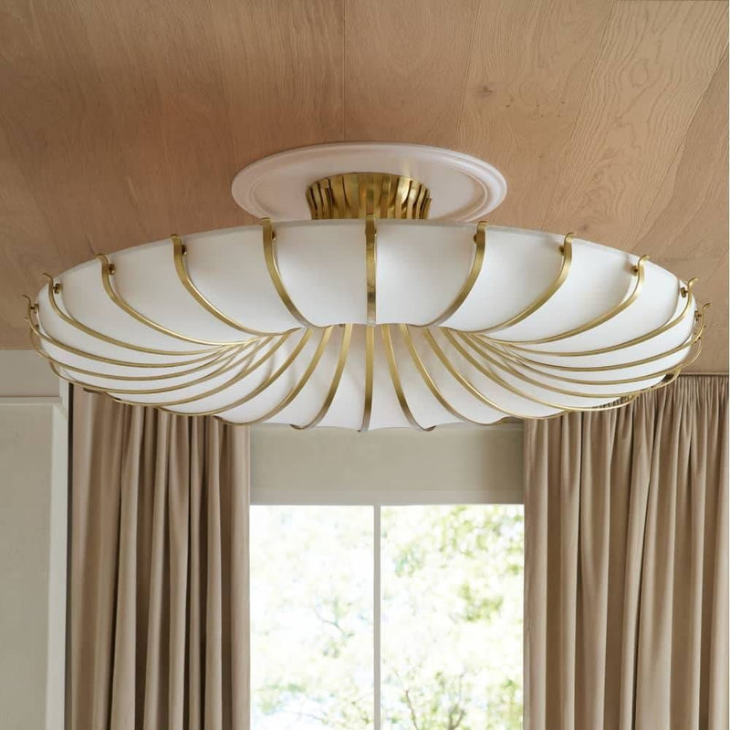 Arteriors Chambers 10 Light 52" Wide Flush Mount Fixture
