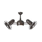 Matthews FanDagny LK 39" Ceiling Fan with LED Light, Decorative Cage - Textured Bronze
