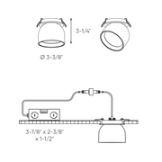 Dals GSP3-CC Horus 12W Gimbal Downlight, 5CCT Selectable