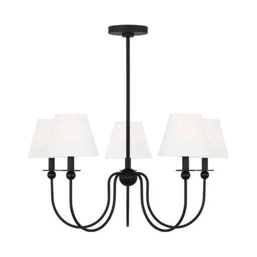 Visual Comfort DJC1255 Elsay 5-lt 30" Medium Chandelier - Midnight Black