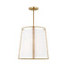 Visual Comfort DJP1002 Cortes 2-lt 18" Large Hanging Pendant - Satin Brass