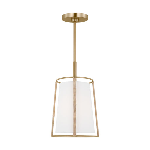 Visual Comfort DJP1011 Cortes 1-lt 10" Medium Hanging Pendant - Satin Brass