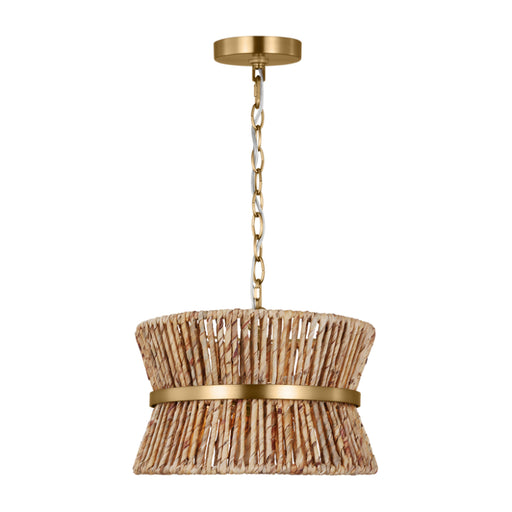 Visual Comfort DJP1052 Thurlo 2-lt 14" Small Pendant - Satin Brass