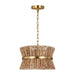 Visual Comfort DJP1052 Thurlo 2-lt 14" Small Pendant - Satin Brass