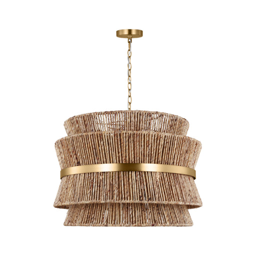 Visual Comfort DJP1074 Thurlo 4-lt 32" Large Hanging Pendant - Satin Brass