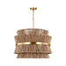 Visual Comfort DJP1074 Thurlo 4-lt 32" Large Hanging Pendant - Satin Brass