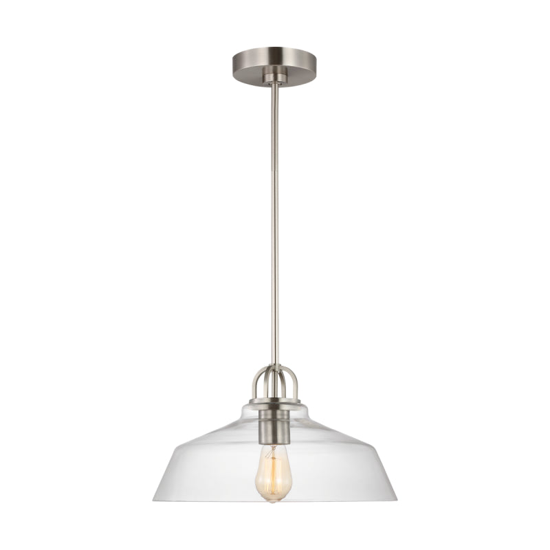 Visual Comfort DJP1121 Payton 1-lt 15" Small Pendant - Brushed Steel