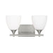 Visual Comfort DJV1022 Toffino 2-lt 16" Vanity Light - Brushed Steel