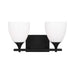 Visual Comfort DJV1022 Toffino 2-lt 16" Vanity Light - Midnight Black