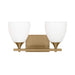 Visual Comfort DJV1022 Toffino 2-lt 16" Vanity Light - Satin Brass
