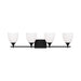 Visual Comfort DJV1024 Toffino 4-lt 36" Vanity Light - Midnight Black Milk Glass