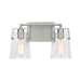 Visual Comfort DJV1032 Crofton 2-lt 15" Vanity Light - Brushed Steel