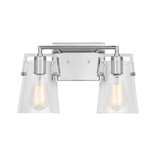Visual Comfort DJV1032 Crofton 2-lt 15" Vanity Light - Chrome