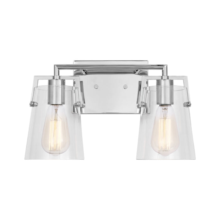 Visual Comfort DJV1032 Crofton 2-lt 15" Vanity Light - Chrome