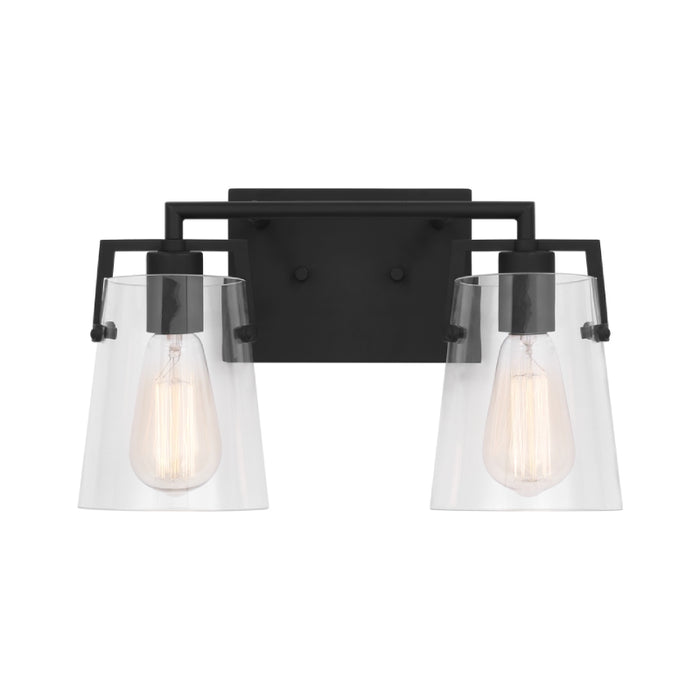 Visual Comfort DJV1032 Crofton 2-lt 15" Vanity Light - Midnight Black
