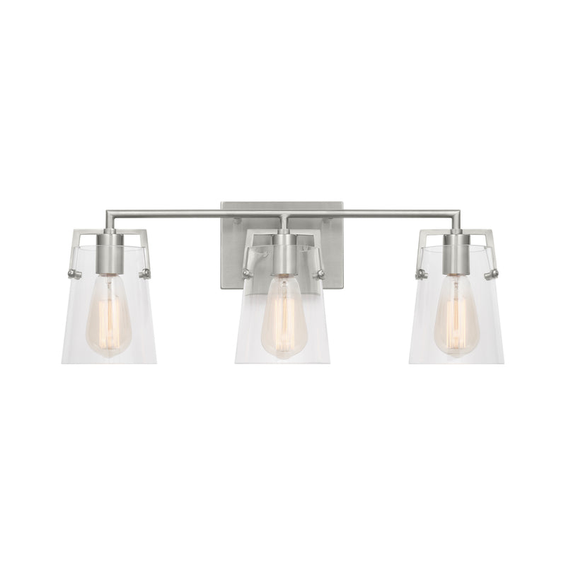 Visual Comfort DJV1033 Crofton 3-lt 24" Vanity Light - Brushed Nickel