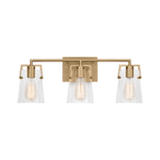 Visual Comfort DJV1033 Crofton 3-lt 24" Vanity Light - Satin Brass