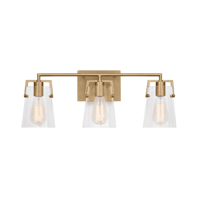 Visual Comfort DJV1033 Crofton 3-lt 24" Vanity Light - Satin Brass