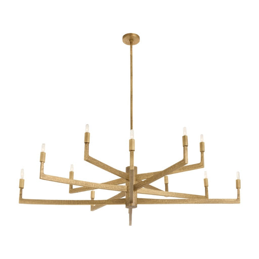 Arteriors DLC Griff 12-lt 56" Chandelier - Antique Brass
