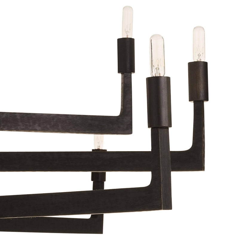 Arteriors DLC Griff 12-lt 56" Chandelier - English Bronze