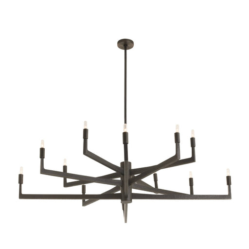 Arteriors DLC Griff 12-lt 56" Chandelier - English Bronze