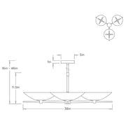 Arteriors DLI11 Mason 9-lt 38" Chandelier