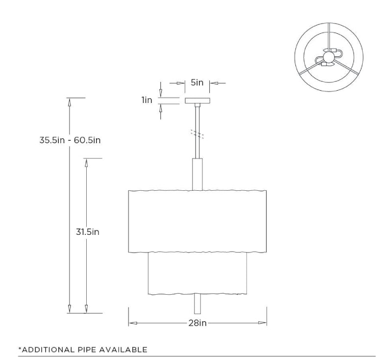 Arteriors DMI26 Leonardo 4-lt 28" Chandelier