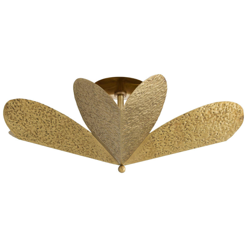 Arteriors Lucinda 4 Light 31 inch Antique Brass Semi Flush Mount Ceiling Light