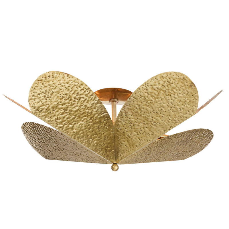 Arteriors Lucinda 4 Light 31 inch Antique Brass Semi Flush Mount Ceiling Light