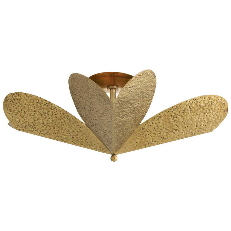 Arteriors Lucinda 4 Light 31 inch Antique Brass Semi Flush Mount Ceiling Light