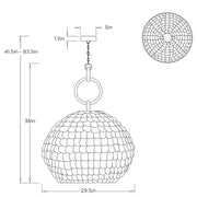 Arteriors DMS24 Ramya 1-lt 30" Pendant