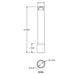 Bruck EXT-SKY-DZ 1" Skyline System Zoom Down Track Head