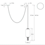 Arteriors DPC20 Leandra 1-lt 8" Pendant