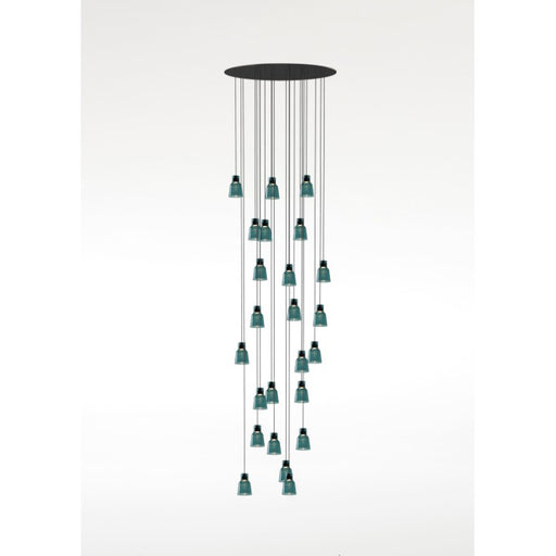 Bover Drip S/24L 24-lt 22" LED Pendant-Green