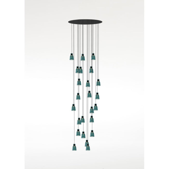 Bover Drip S/24L 24-lt 22" LED Pendant-Green