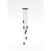 Bover Drip S/07L 7-lt 13" LED Pendant-Green